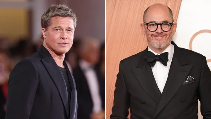 Brad Pitt and Edward Berger Getty Images