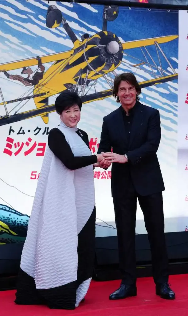 トムクルーズ_小池都知事_ミッションインポッシブルジャパンプレミア